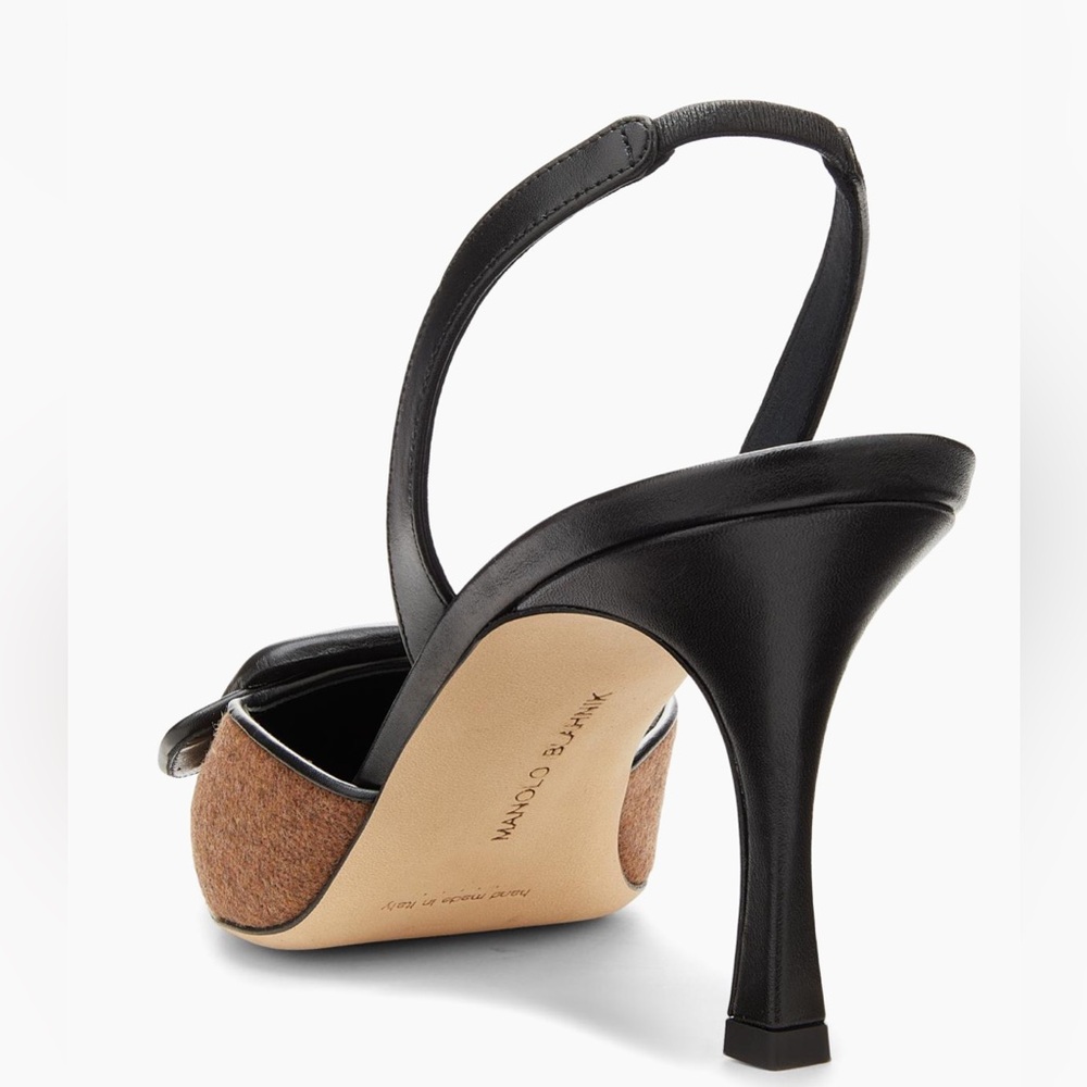 Manolo Blahnik
Mayslibi Gala Wool-Blend Slingback Pumps New - Picture 4 of 17